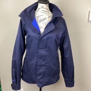 Burton Dryride Womens Navy Waterproof Snowboard Ski Jacket Size Medium Blue